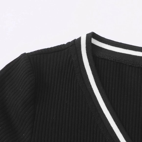 Black with white colar bodycon dress - Medium - Picture 3 of 3